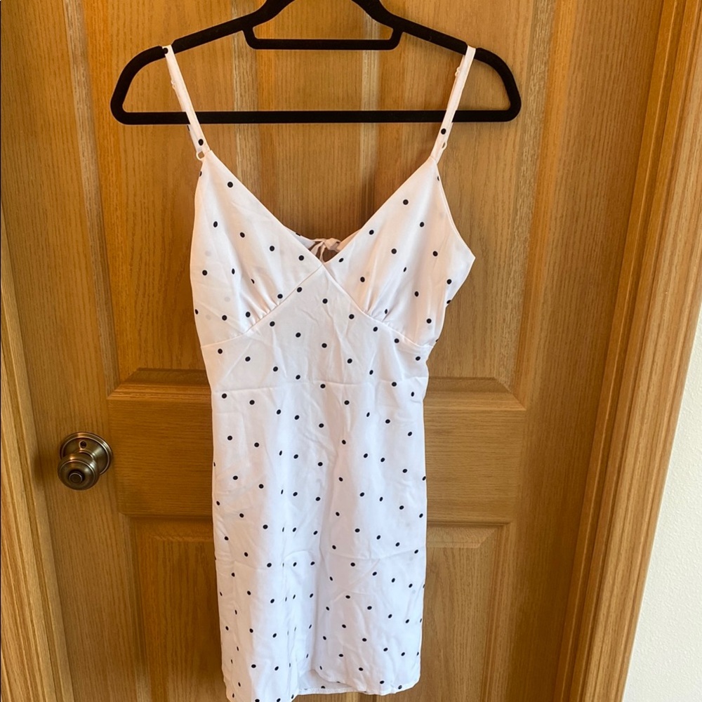 White Polka Dot Dress